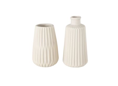 Vaas Esko H17cm - porselein - beige