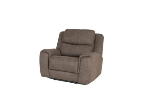 Relaxzetel Cluny stof - bruingrijs met relax