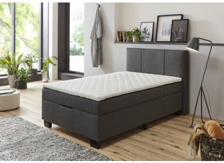 Bedbox BX1620  120x200cm met opbergruimte stof antraciet