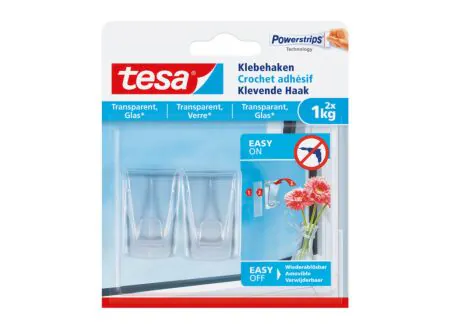 Crochet auto-adhésif tesa 1kg - Crochet auto-adhésif tesa 1kg, 2 pièces