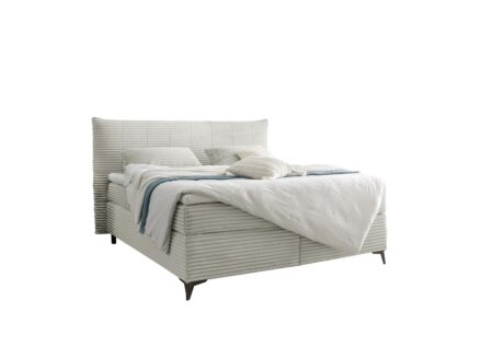 Boxspring Seattle 180x200cm - stof - zilver