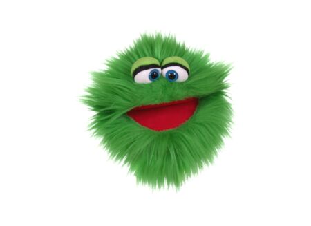 Handpop Blappermouth H17cm - polyester - groen