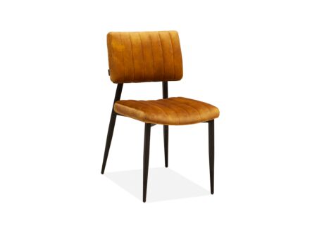 Stoel Ivan 48x60x85cm - stof - goldy gold