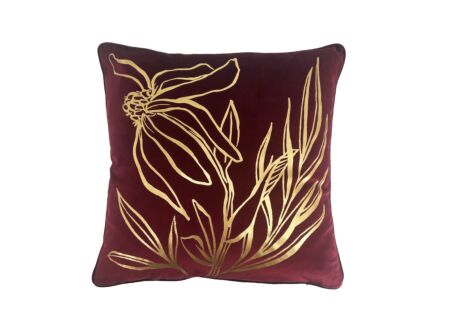 Kussen Lonneke 45x45cm - polyester - pomegranate