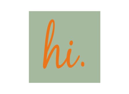 Serviette 25x25cm - papier - oranje/groen 20 stuks