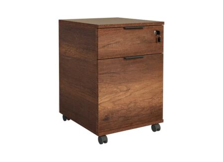 Ladeblok Meradi met slot 41x41x61cm - melamine - oslo walnut