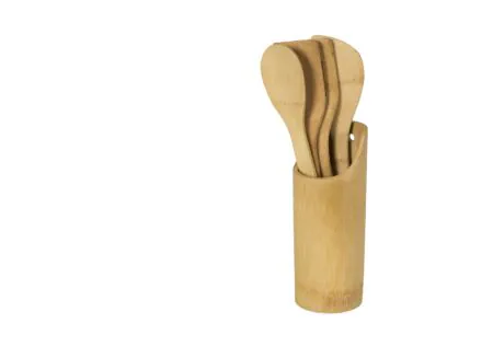 Ensemble bambou cuillères de service 5 pièces - Ensemble bambou cuillères de service 5 pièces