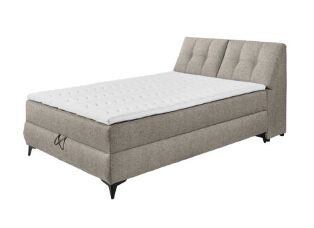 Bedbox Atlantis 140x200cm met opbergruimte stof zand