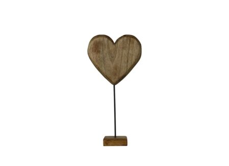 Deco Staand hart H35cm
