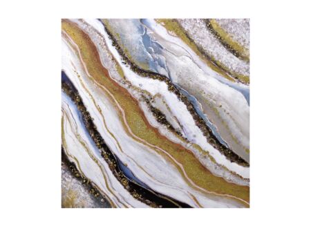 Schilderij Fossil 100x100cm