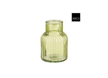 Vaas Ambre H20cm - glas - limoen