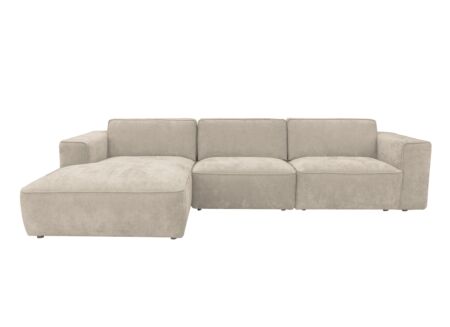 Hoeksalon Chelsea 330x170cm - stof - beige