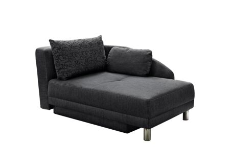 Zetelbed Roy Recamière 149x90x80cm - stof - grijs