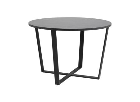 Tafel Ø110cm - melamine - zwart marmer