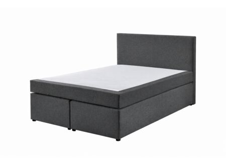 Boxspring BX890 140x200cm - stof - donkergrijs