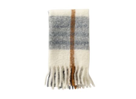 Plaid Jamie 130x170cm - acryl & poly & wol - sterling blue