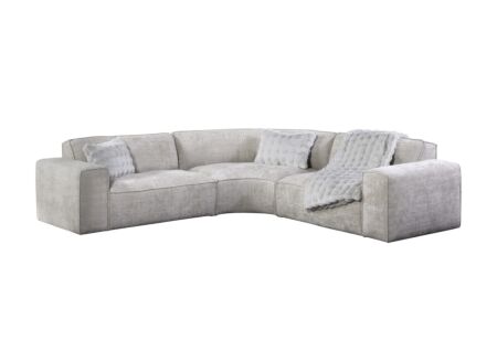 Hoeksalon Santiago 295x295cm - stof - greige