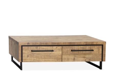 Salontafel Rimini 135x67cm - lamulux - mango met opbergruimte