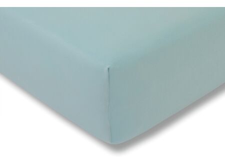 Hoeslaken 140/160x200/220cm jersey katoen aqua