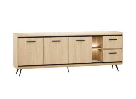 Dressoir Piazza 236cm - decor - brushed sand oak nature