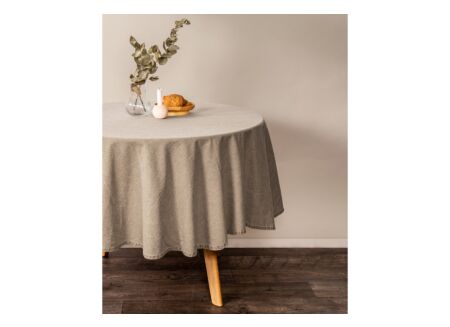 Tafelkleed Myrna Ø180cm taupe