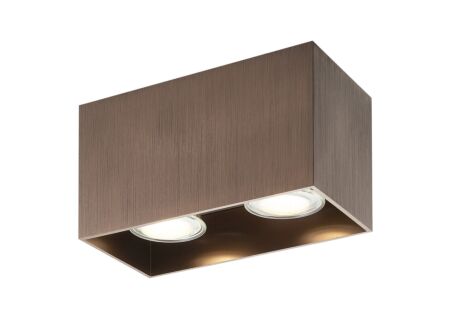 Opbouwspot met 2 spots 2x50W GU10