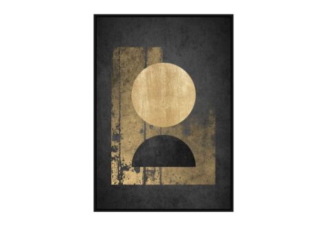 Foto met kader Luna Piena 62,6x92,6cm - stof & kunststof - multicolor