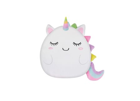Kussen Unicorn 33x30cm - stof - wit