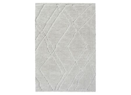 Tapijt Madagaskar 160x230cm - polyester - lichtgrijs