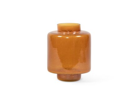 Vaas Ø19,5x24cm - glas - amber