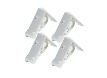 Tafelklem wit, set van 4