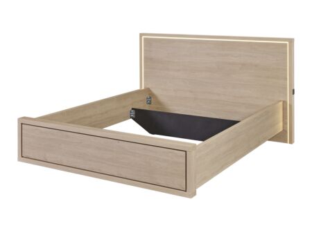 Bed Udine 160x200cm - decor - urban oak