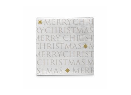 Serviette Christmas Letters 33x33cm - 20 stuks