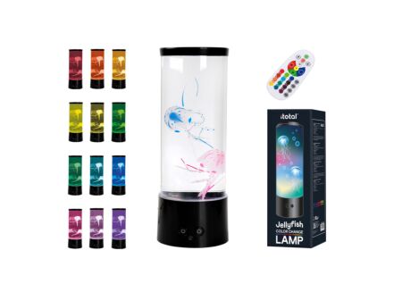 LED lamp Jellyfish met afstandsbediening H30cm - kunststof & glas - multicolor