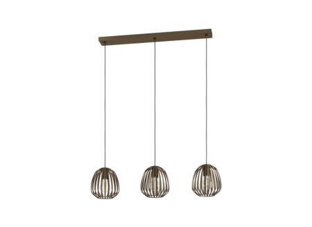 Hanglamp Espinal 90x19,5cm 40W E27 staal brons