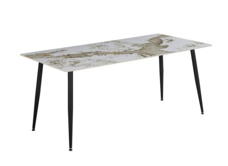 Tafel TF2514  180x90cm - keramiek - marmerlook