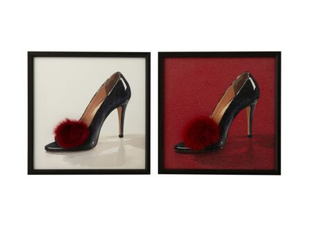 Schilderij Stiletto 30x30cm - MDF & canvas - multicolor