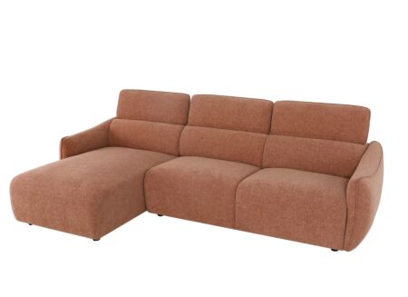 Hoeksalon Immanuel 287x166cm - linnen - oranje
