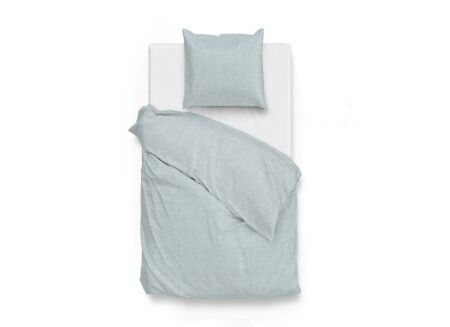 Housse de couette 140x220cm - coton - bleu Housse de couette 140x220cm - coton - bleu