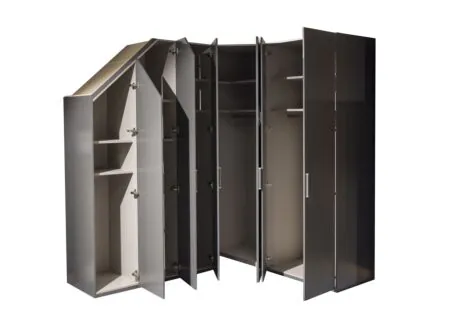 Disposition - Armoire système Orange 232cm - décor - graphite
