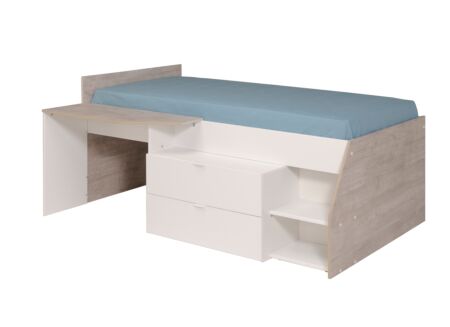 Bed Milky 90x200cm met opbergruimte
