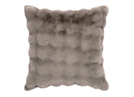 Kussen Dreamy 60x60cm - faux fur - bruin