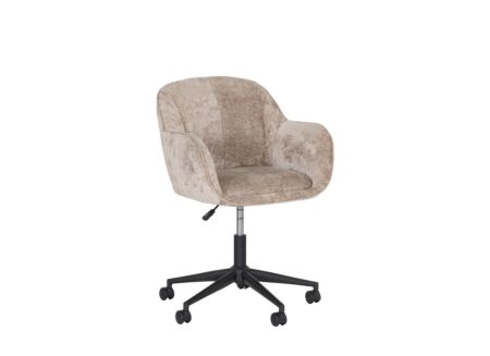 Bureaustoel Union 60x62x80cm - stof - light coffee