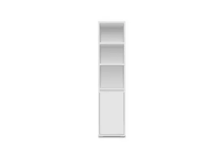 Overzichtsfoto - Wandmeubel Image 22 45x37x191cm - melamine - wit