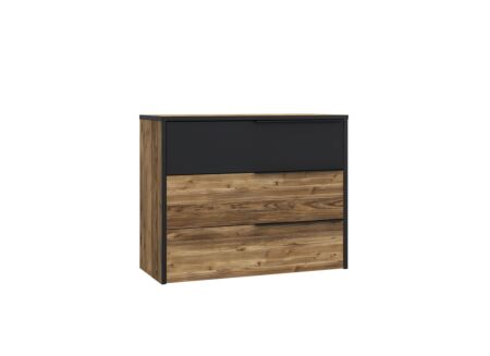 Ladekast Jabim 100x42x80cm - decor - alpine picea/zwart
