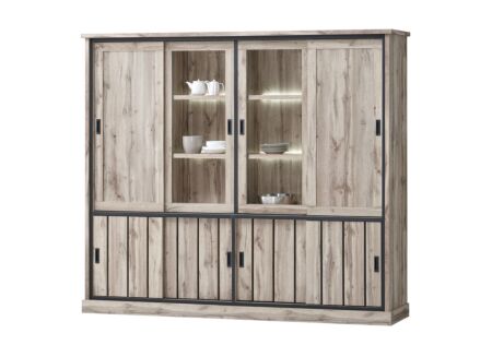 Vitrinekast Elena 239cm - decor - canada oak