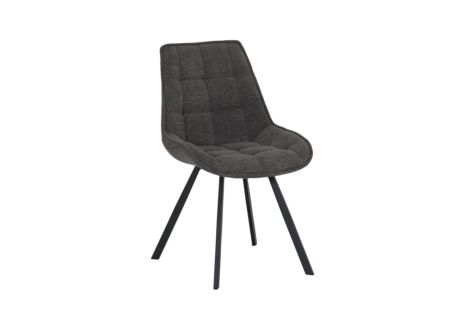 Stoel Gospel 53x62,5x86cm - stof - grijs