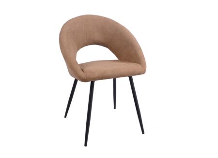 Stoel Imago 57,5x54,8x82,5cm - stof - muskaat
