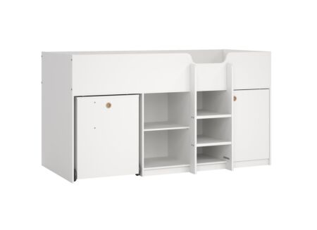 Halfhoogslaper Lyon  90x200cm - decor - wit