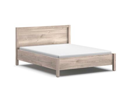 Bed Gloria 140x200cm - melamine - greige castello oak